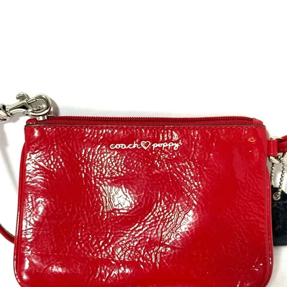 Coach Red Floral Wristlet - Picture 3 of 3
